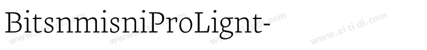 BitsumishiProLight字体转换