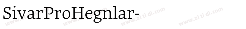 SivarProRegular字体转换 SivarProRegular字体转换