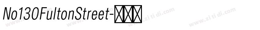 No130FultonStreet字体转换