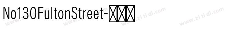 No130FultonStreet字体转换