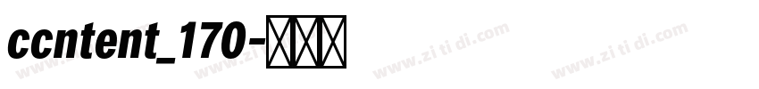 ccntent_170字体转换