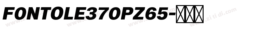 F0NTOLE370PZ65字体转换