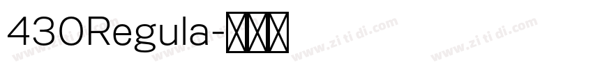 430Regula字体转换