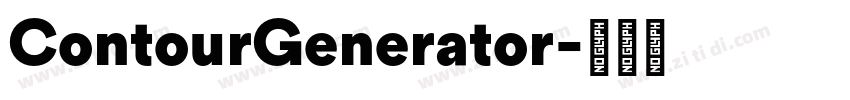 ContourGenerator字体转换