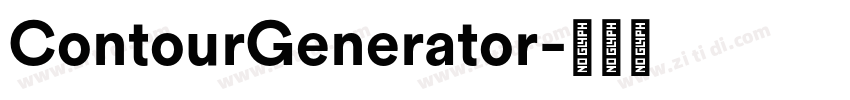 ContourGenerator字体转换