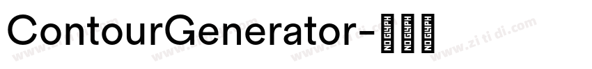 ContourGenerator字体转换