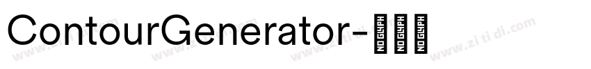 ContourGenerator字体转换
