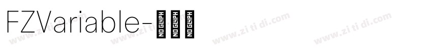 FZVariable字体转换 FZVariable字体转换