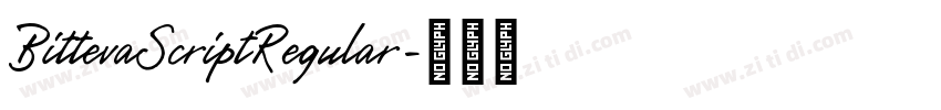 BittevaScriptRegular字体转换 BittevaScriptRegular字体转换
