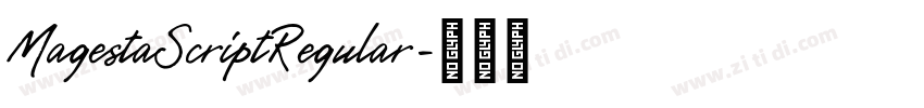 MagestaScriptRegular字体转换