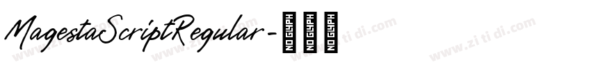 MagestaScriptRegular字体转换