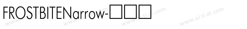 FROSTBITENarrow字体转换