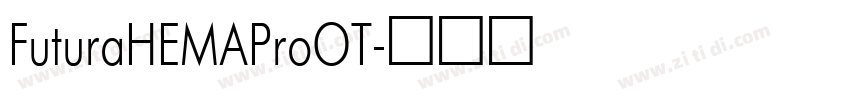 FuturaHEMAProOT字体转换