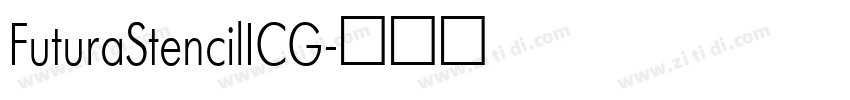 FuturaStencilICG字体转换