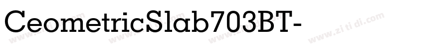 CeometricSlab703BT字体转换
