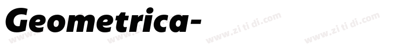 Geometrica字体转换