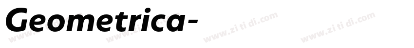 Geometrica字体转换