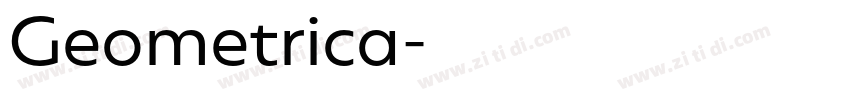 Geometrica字体转换 Geometrica字体转换
