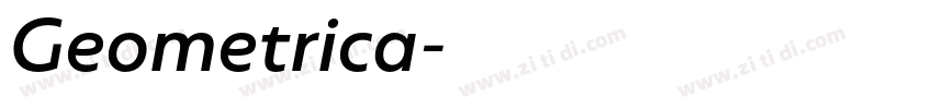 Geometrica字体转换 Geometrica字体转换