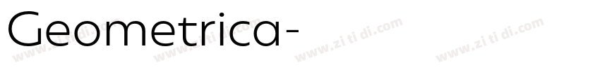 Geometrica字体转换 Geometrica字体转换