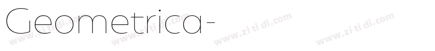 Geometrica字体转换 Geometrica字体转换