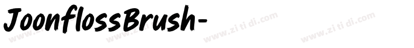JoonflossBrush字体转换