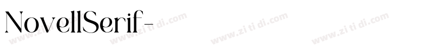 NovellSerif字体转换