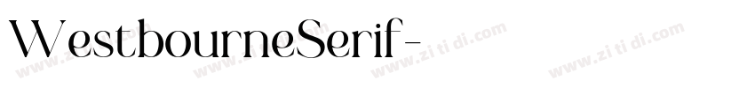 WestbourneSerif字体转换