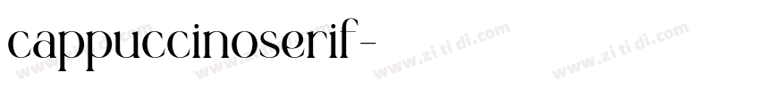 cappuccinoserif字体转换