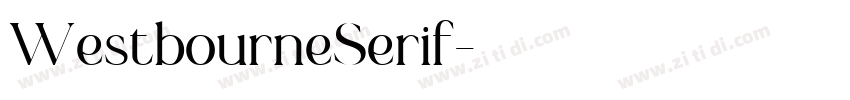 WestbourneSerif字体转换