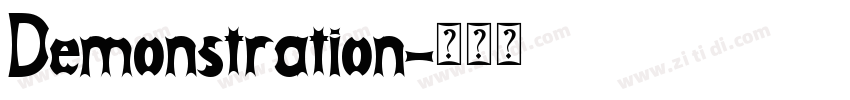 Demonstration字体转换