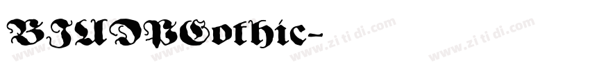 BIUDPGothic字体转换