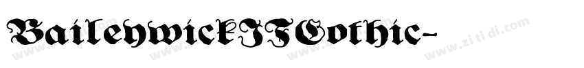 BaileywickJFGothic字体转换