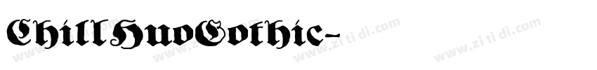Chi1lHuoGothic字体转换