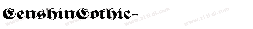 GenshinGothic字体转换