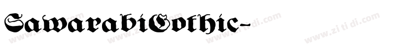 SawarabiGothic字体转换
