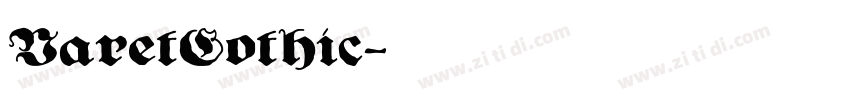 VaretGothic字体转换