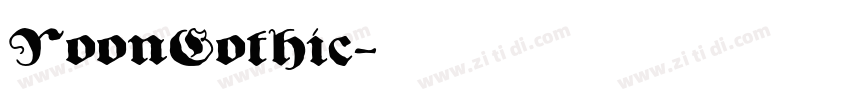YoonGothic字体转换