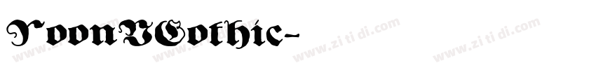 YoonVGothic字体转换