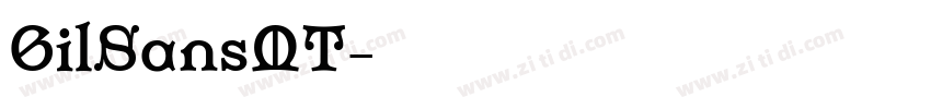 GilSansMT字体转换 GilSansMT字体转换