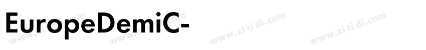 EuropeDemiC字体转换
