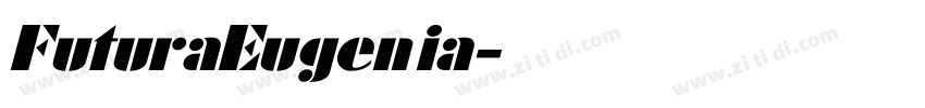FuturaEugenia字体转换