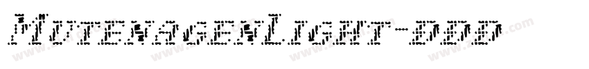 MutenagenLight字体转换 MutenagenLight字体转换