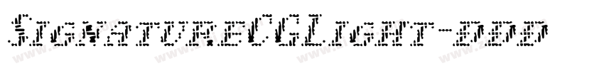 SignatureCGLight字体转换