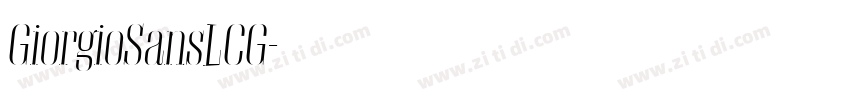 GiorgioSansLCG字体转换 GiorgioSansLCG字体转换