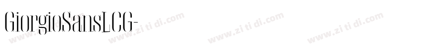 GiorgioSansLCG字体转换 GiorgioSansLCG字体转换