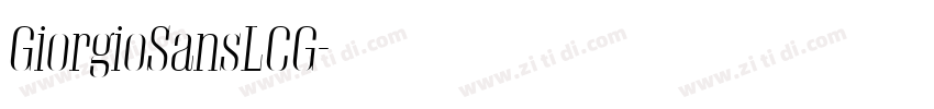 GiorgioSansLCG字体转换 GiorgioSansLCG字体转换