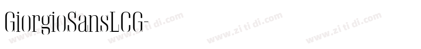 GiorgioSansLCG字体转换 GiorgioSansLCG字体转换