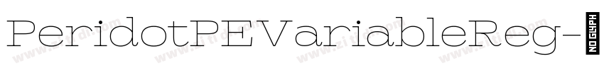 PeridotPEVariableReg字体转换