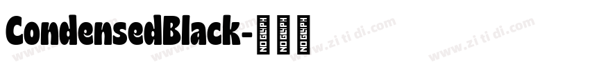 CondensedBlack字体转换